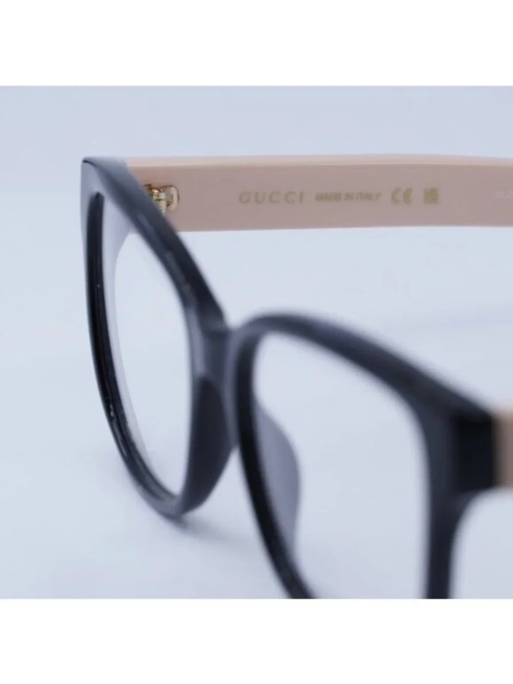 Gucci GG1340O 007 Eyeglasses Shiny Black/Pink 54mm Square Frame